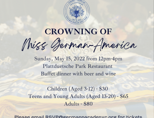 Join us for the Crowning of Miss German-America 2022