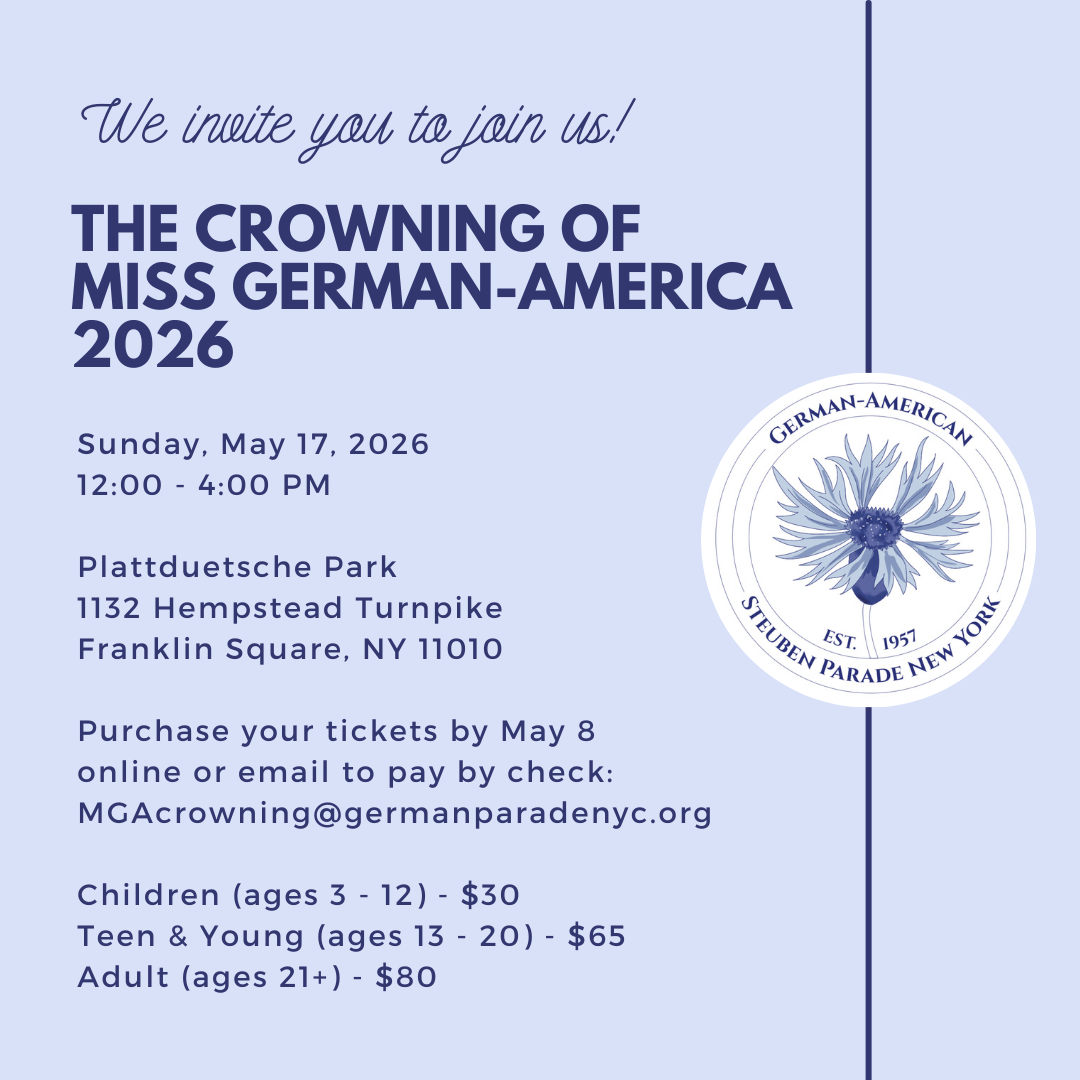 Crowning of Miss German American Tickets 2026